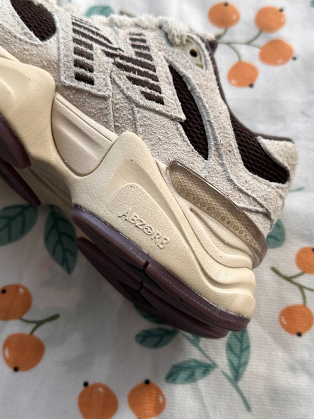 New Balance 9060 “Sea Salt” (Off-White + Dark Brown) Colorway Shoes - Picture 6 of 8